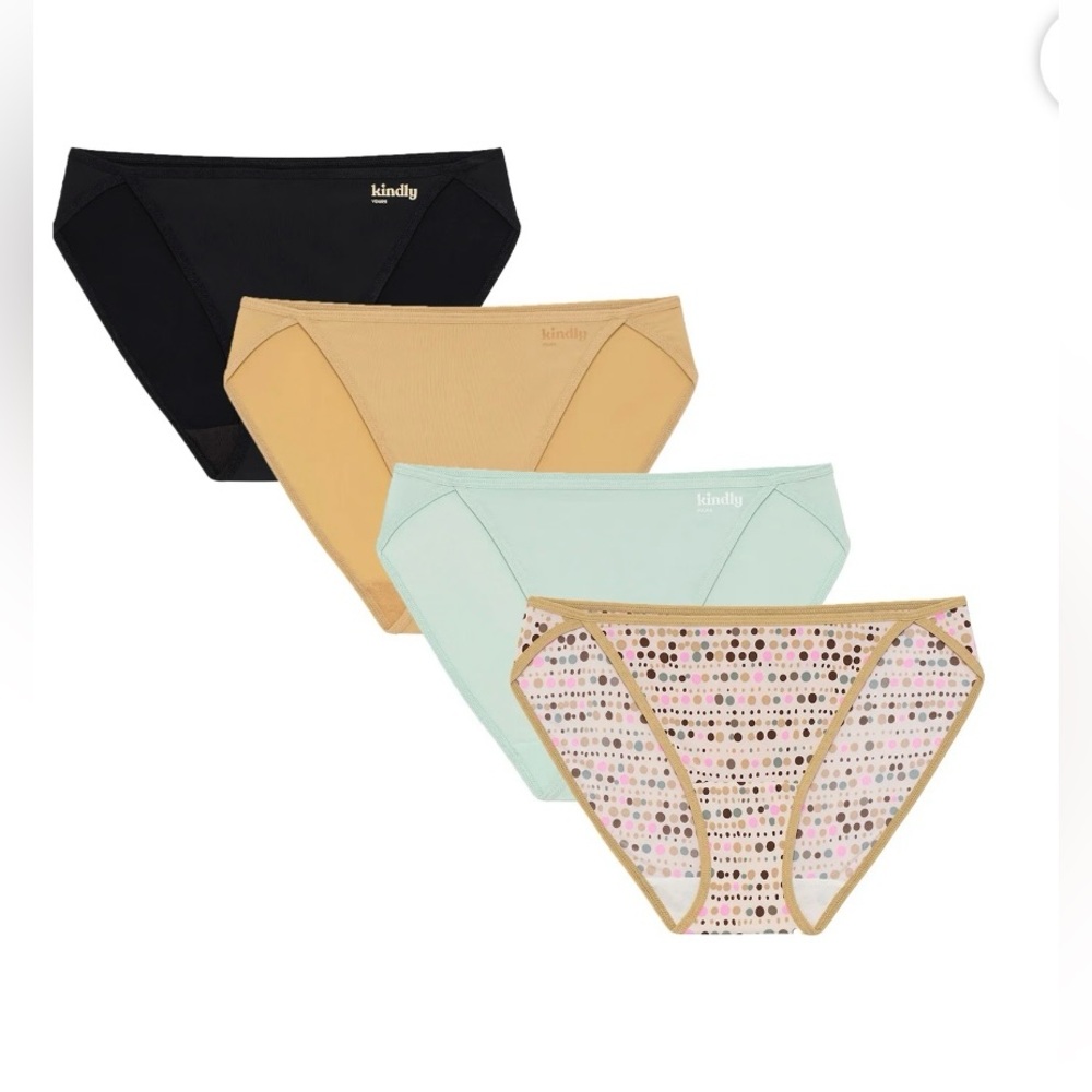 Kindly Yours Sustainable So Comfy High Leg Bikini Panties 4-Pack XXL 20 NIP